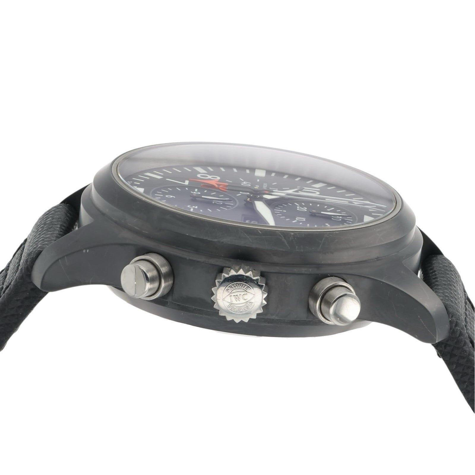 IWC Pilot Chronograph Top Gun Ceramic Black Dial 46mm Automatic Mens IW379901