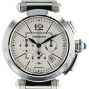 Cartier Pasha Chronograph White Dial Stainless 42mm Automatic Men’s W31085M7