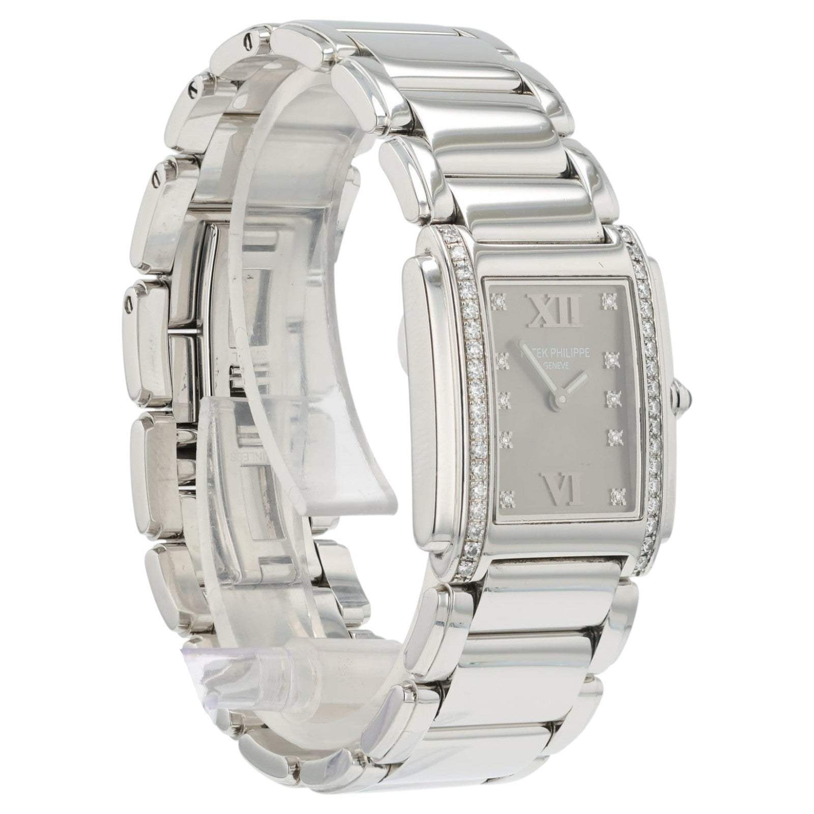 Patek Philippe Twenty Gray Dial Stainless Steel 25mm Quartz Women's Watch 4910