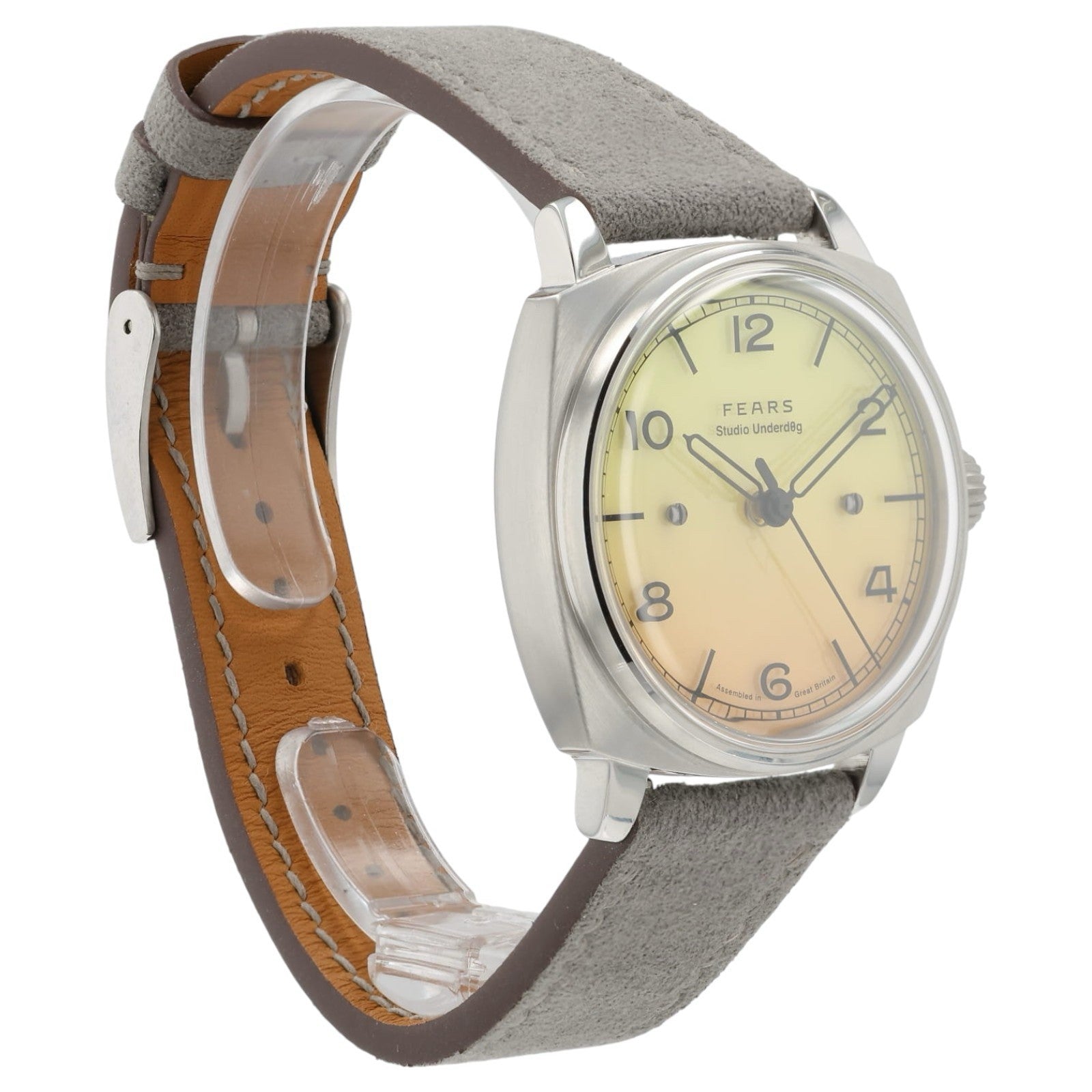 Studio Underdog X Fears Mimosa Orange & Yellow Dial 38mm Manual Wind Mens Watch