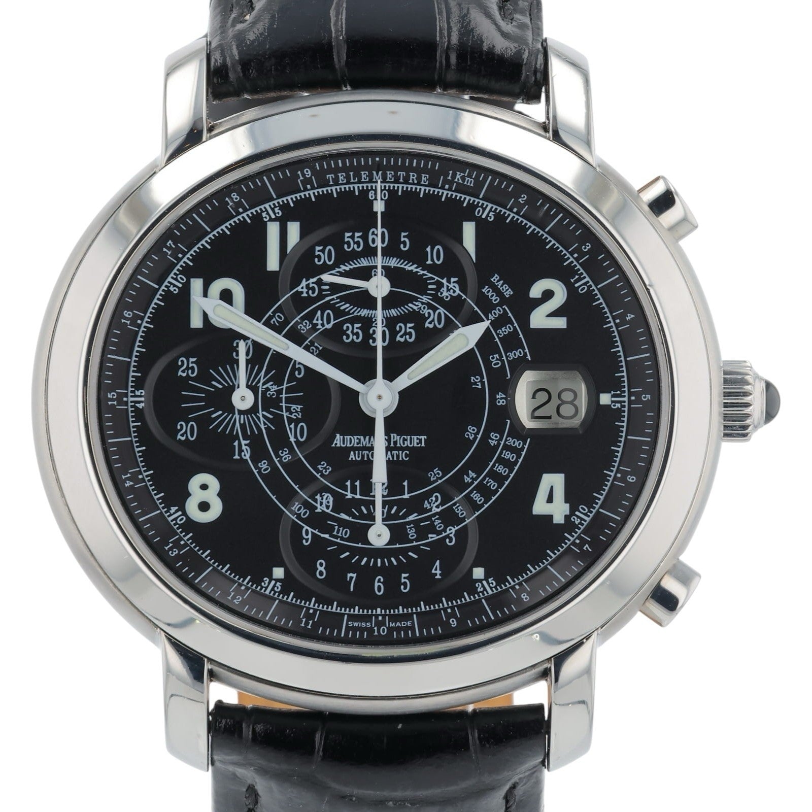 Audemars Piguet Millenary Steel Black Dial 41x37mm Automatic Men’s Watch 25822ST