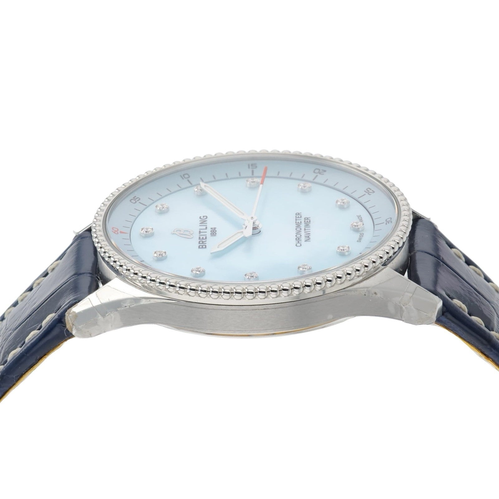 Breitling Navitimer Blue MOP Dial Steel 32mm Quartz Woman’s Watch A77320