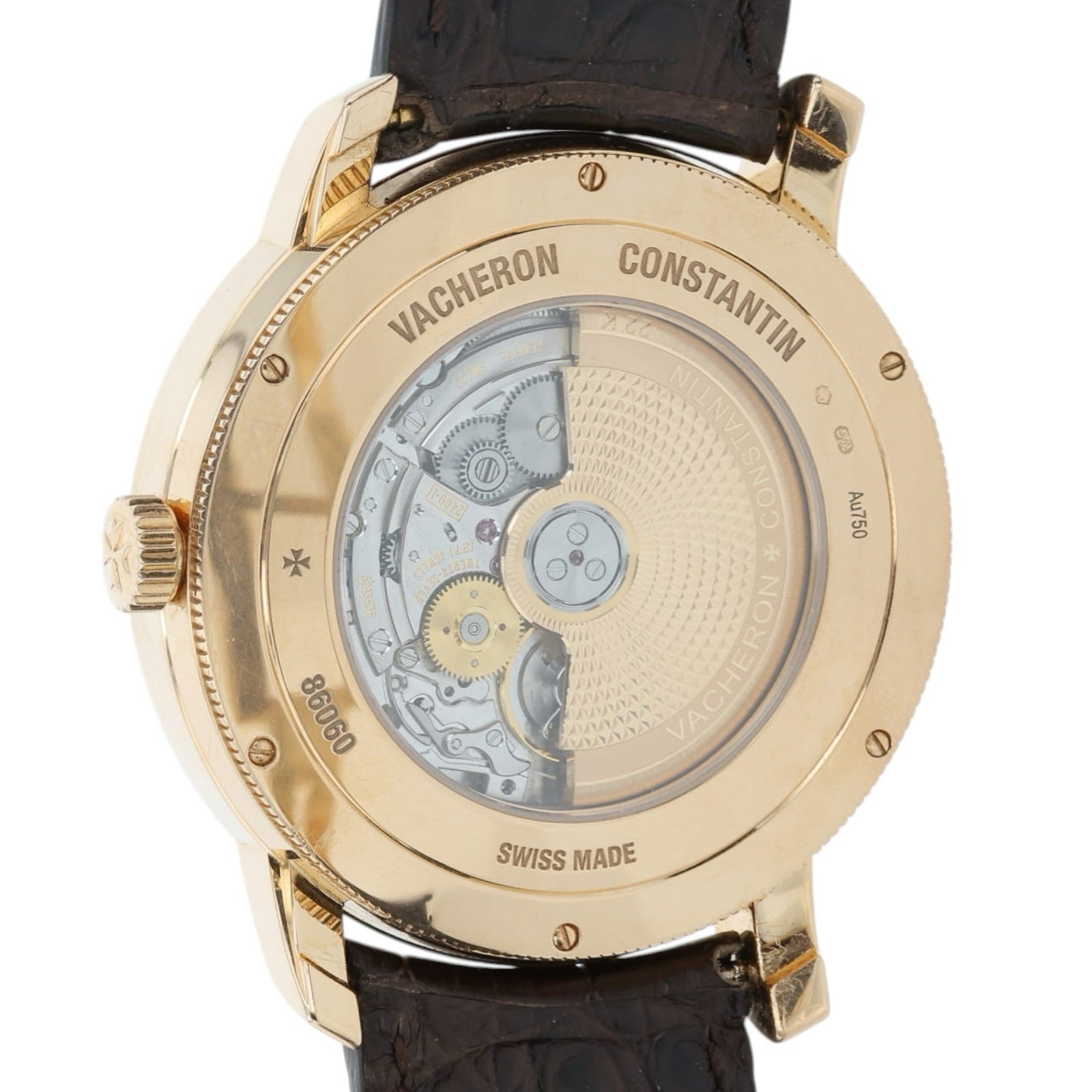 Vacheron Constantin Patrimony World Time 18k Rose Gold Automatic Watch 86060