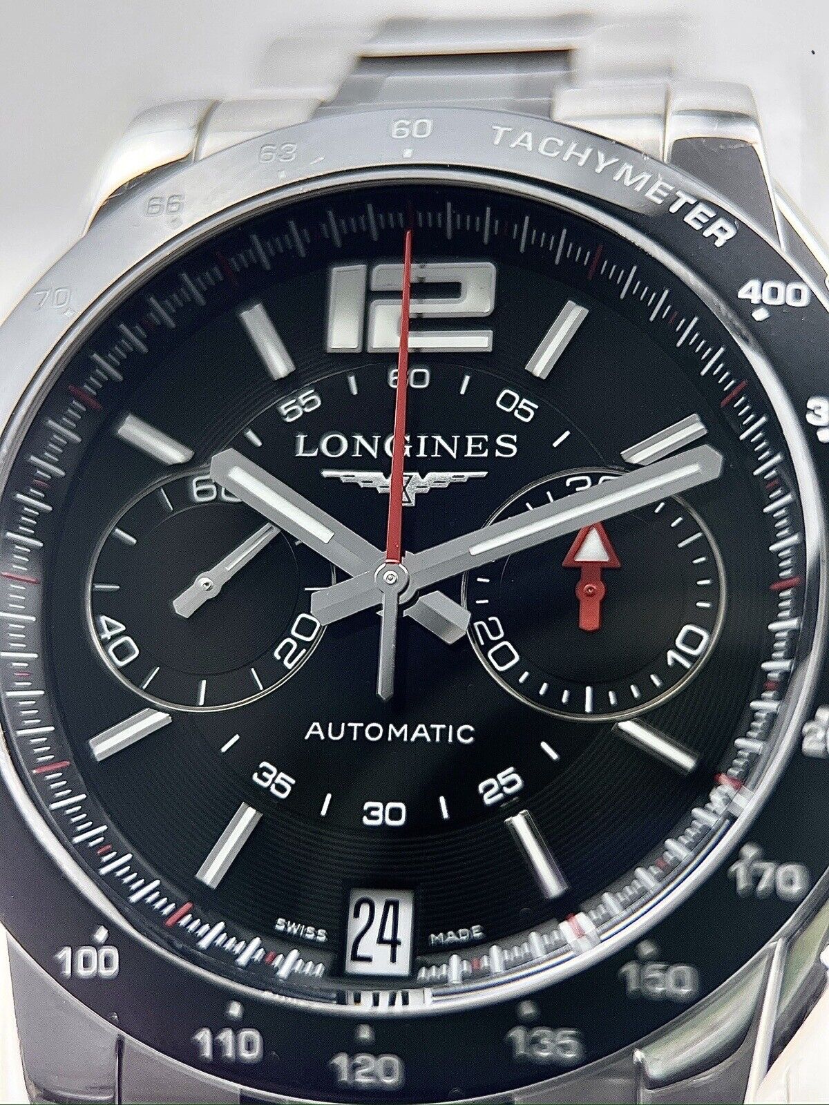 Longines Admiral Chronograph Date 42mm Automatic Men's Watch Steel L3.667.4