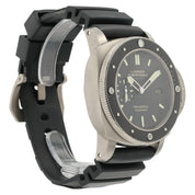 Panerai Luminor Black Dial Titanium 47mm Automatic Movement Mens Watch PAM00389