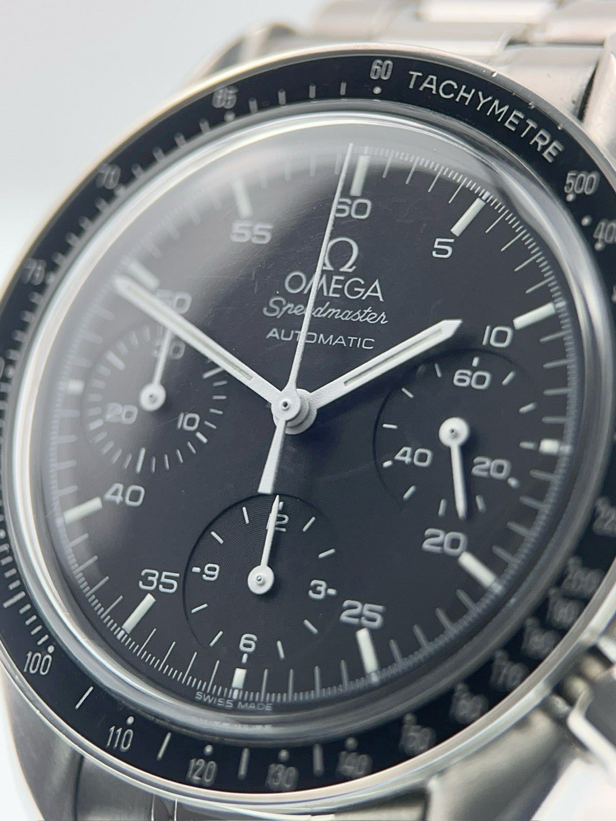 Omega Speedmaster Stainless Steel Black Dial 39mm Automatic Men's Watch 3510.50