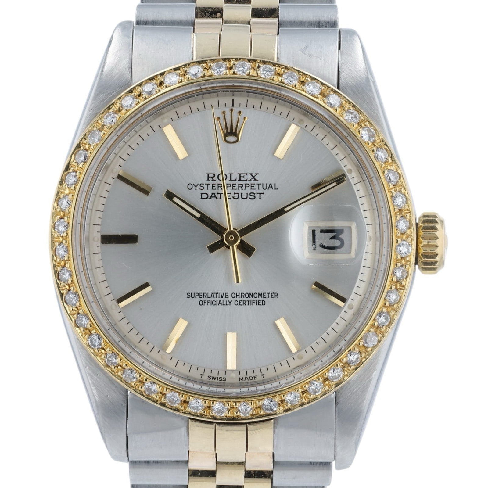 Rolex Two-tone Datejust Silver Dial Gold & Steel 36mm Automatic Men’s 1601
