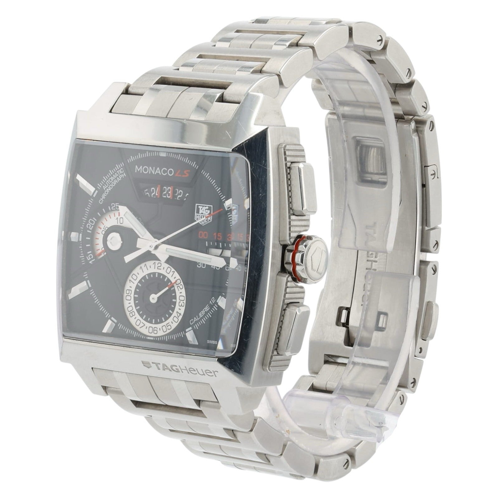 Tag Heuer Monaco Black Dial Stainless Steel 40.5mm Automatic Mens Watch CAL2110