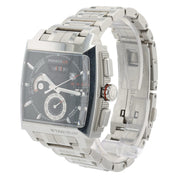 Tag Heuer Monaco Black Dial Stainless Steel 40.5mm Automatic Mens Watch CAL2110