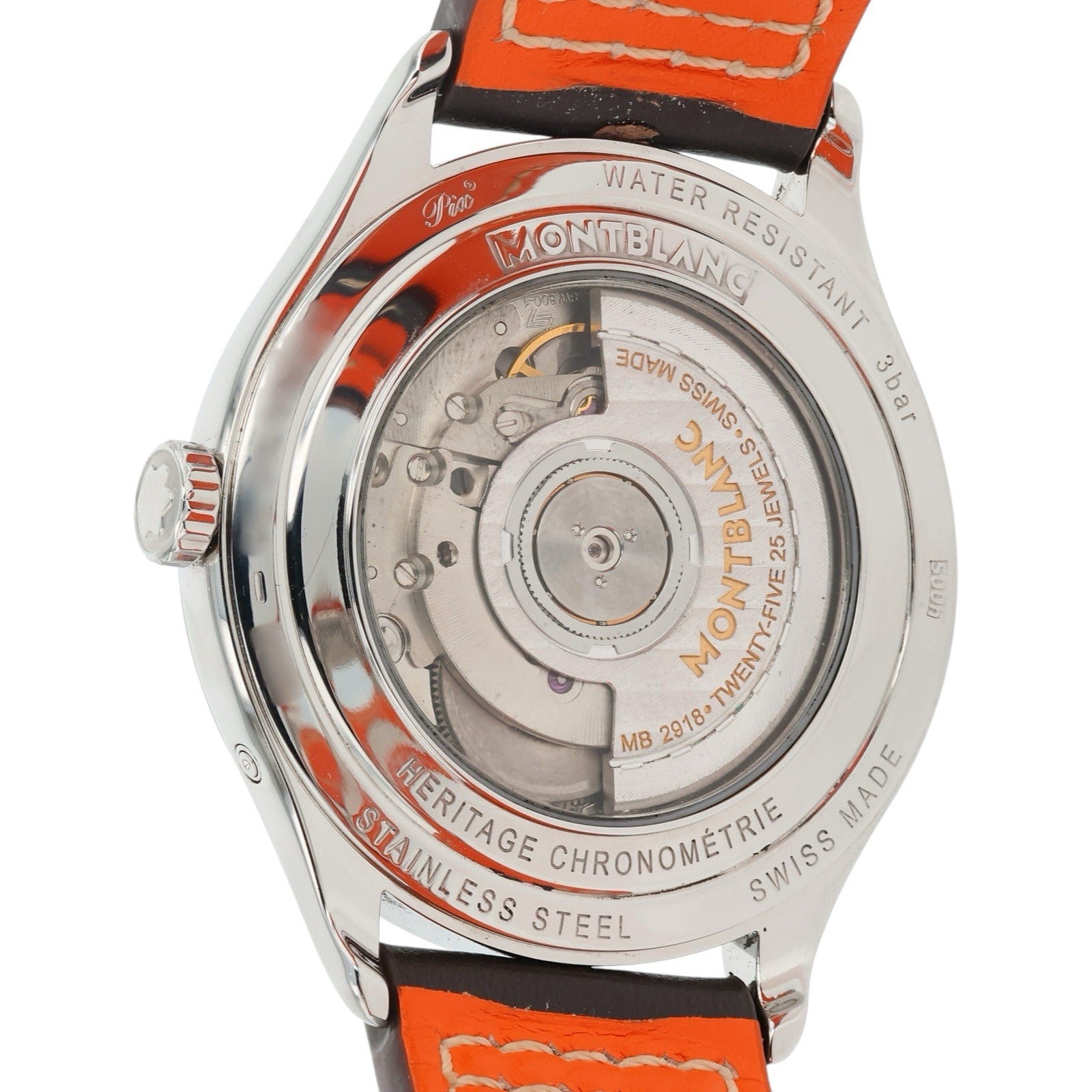 Montblanc Heritage Annual Calendar Steel Silver Dial 40mm Automatic Mens 112534