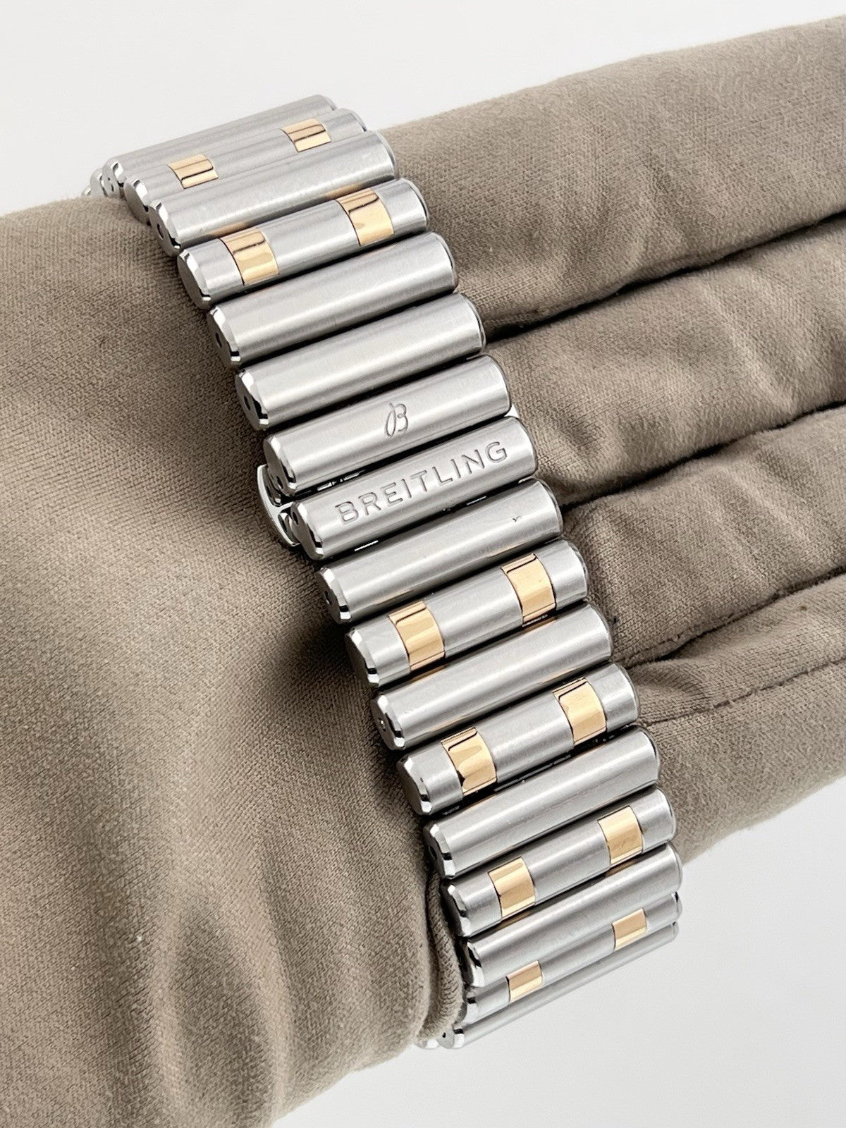 Breitling Chronomat Gold & Steel Grey Dial 42mm Automatic Mens Watch UB0134