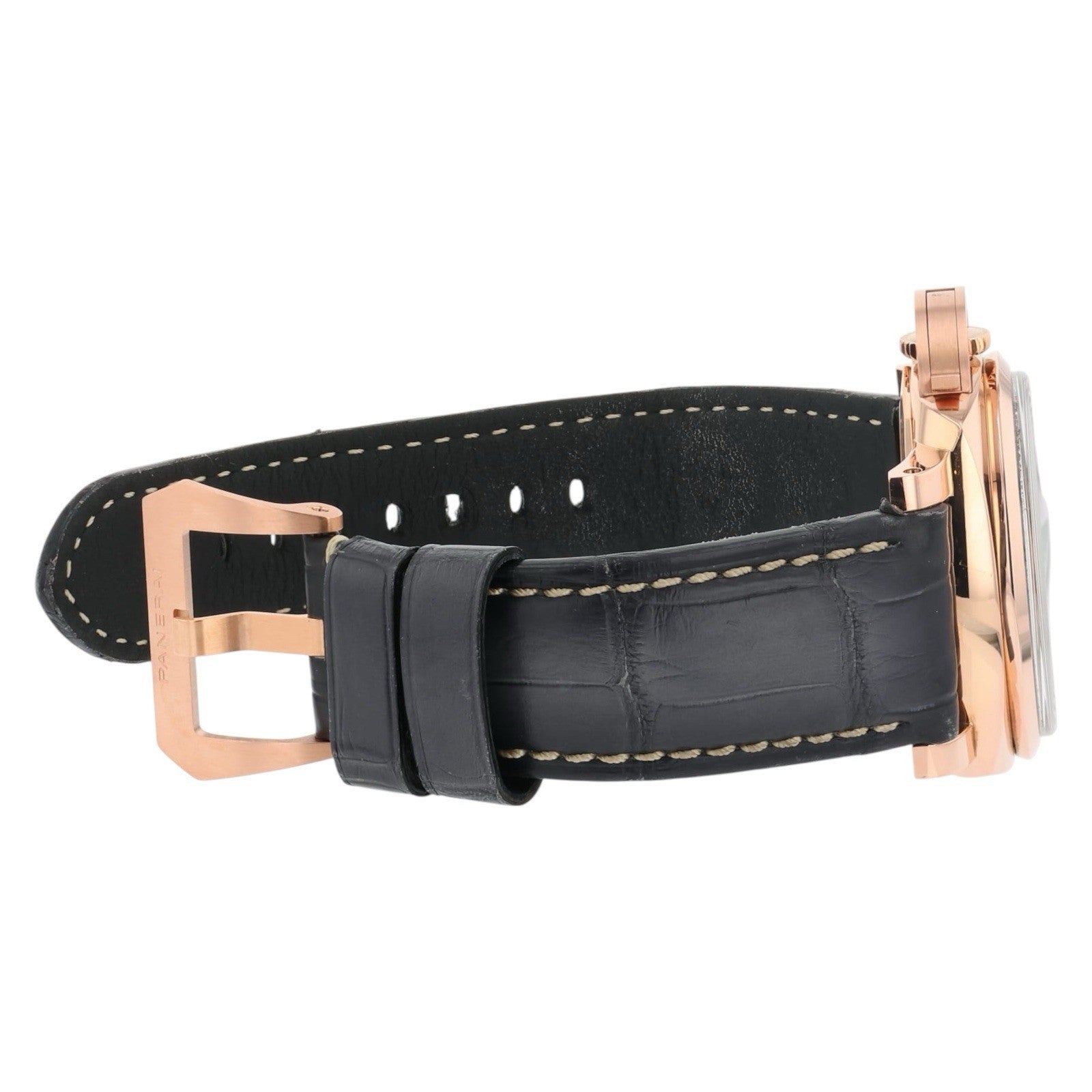 Panerai Luminor Goldtech 18k Rose Gold Black Dial 47mm Automatic Mens PAM01269