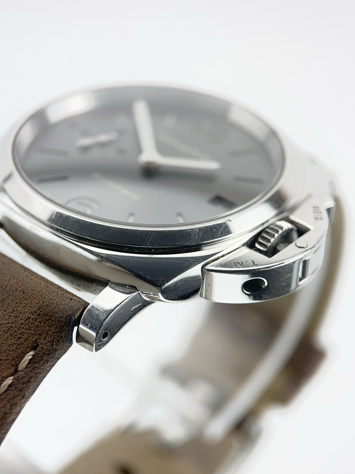 Panerai Luminor Due Stainless Steel Grey Dial 38mm Automatic Mens Watch PAM00755