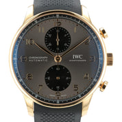 IWC Portugieser Chrono Gray Dial 18k Rose Gold 41mm Auto Men's Watch IW371610