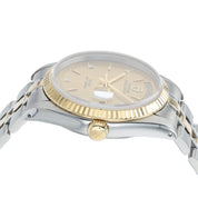 Tudor Prince Date Day Champagne Dial Steel and Gold 36mm Factory Diamond 76213