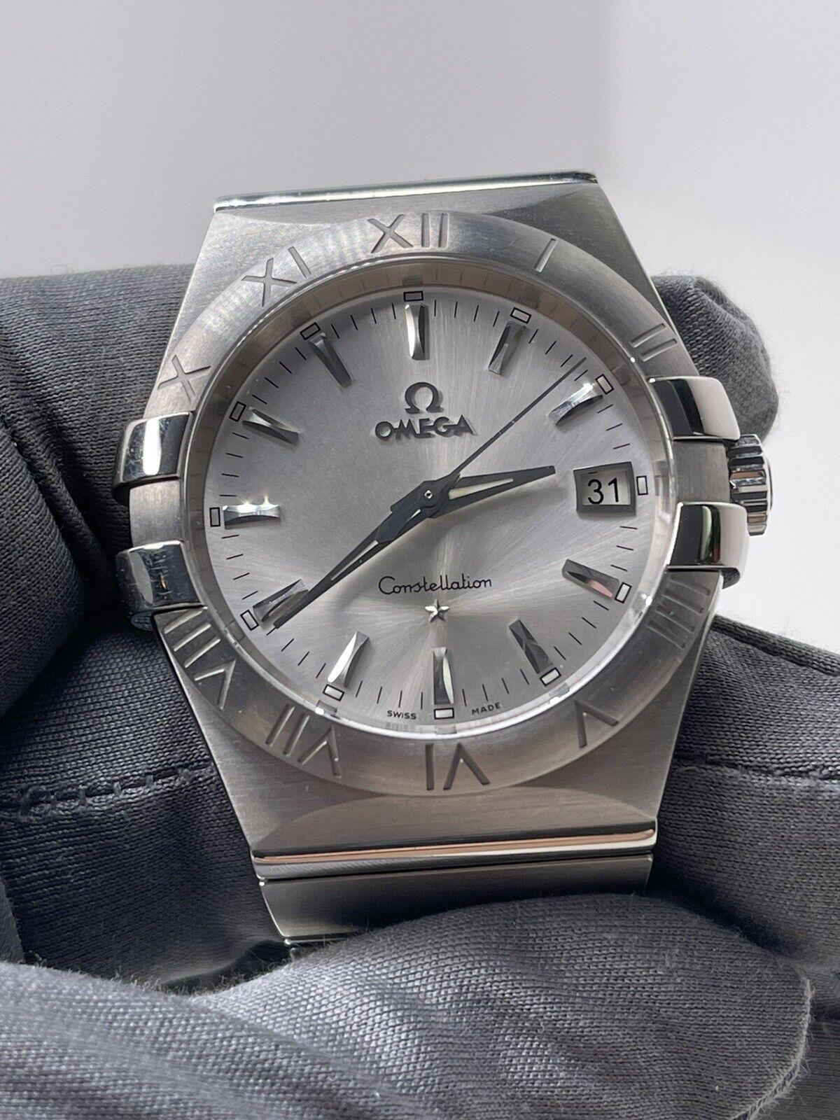 Omega Constellation Quartz 123.10.35.60.02.001 Stainless Steel Watch Mens Unisex