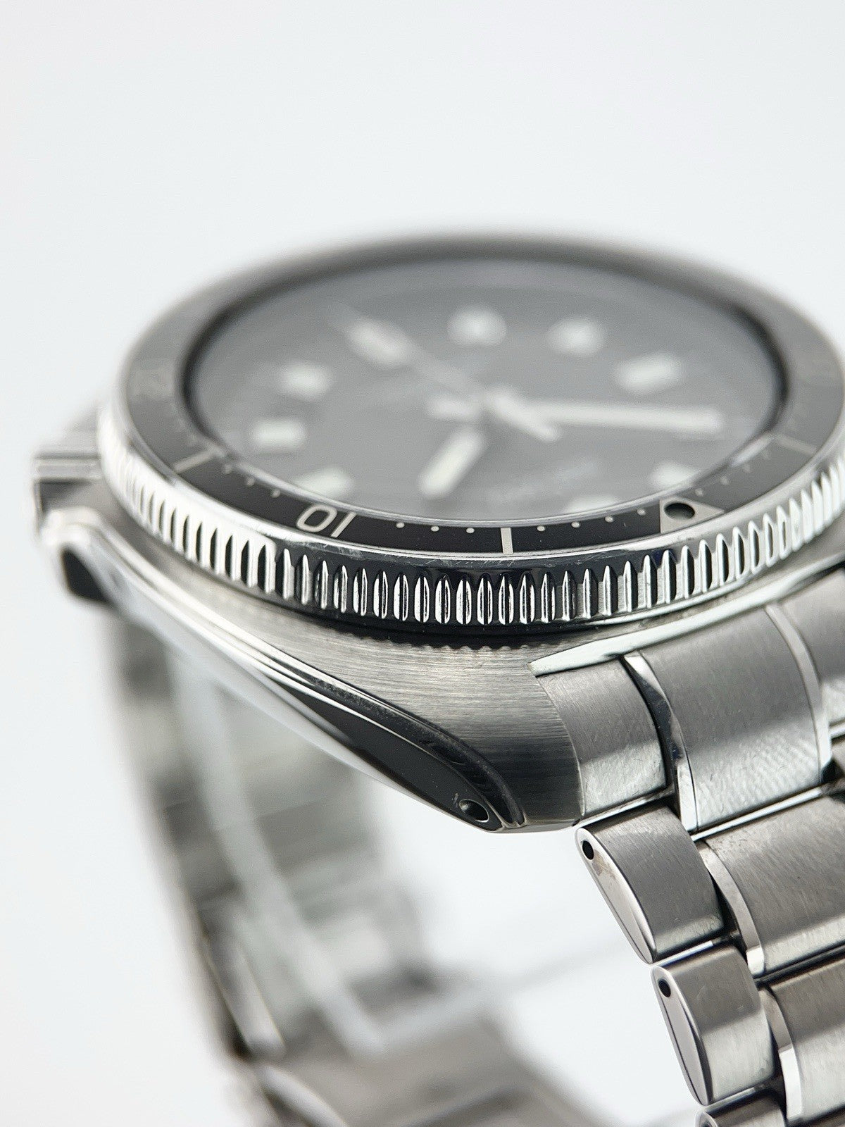 Seiko Prospex Steel Black Dial 44mm Automatic Movement Men's Watch SLA051