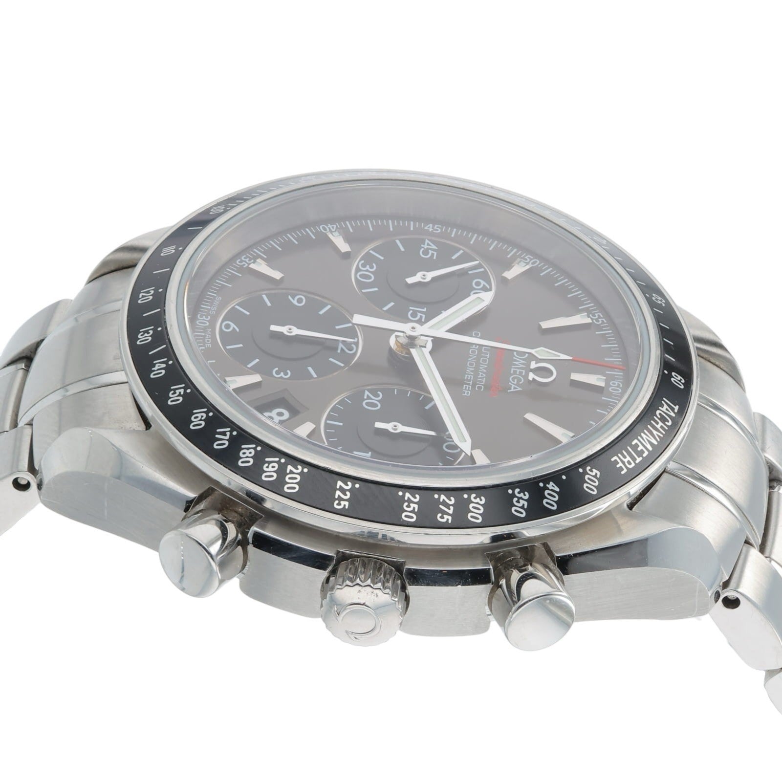 Omega Speedmaster Date Steel Gray Dial 40mm Automatic Mens 323.30.40.40.06.001
