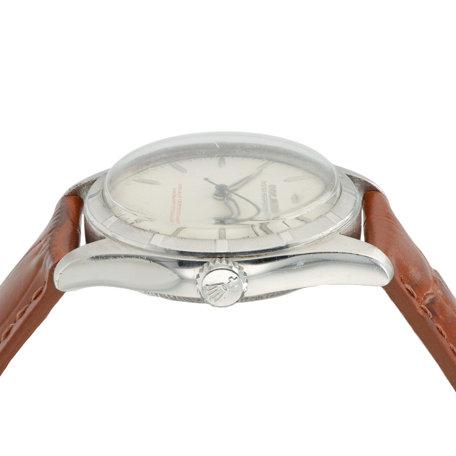 Rolex Oyster Perpetual Silver Dial Steel 34mm Automatic Men’s Watch 6107