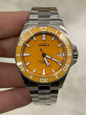 Shinola Monster Lake Huron 39mm Orange Dial Automatic Watch S0120484242