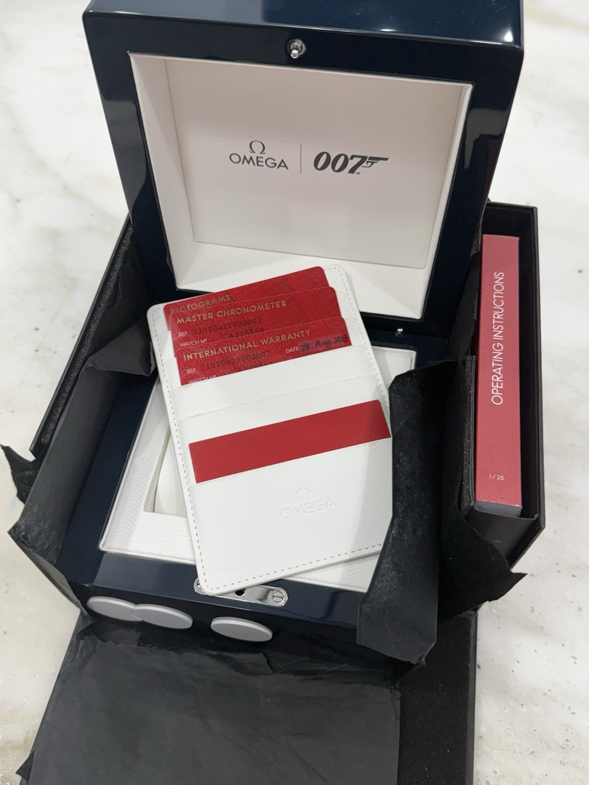 Omega Seamaster Diver 300M James Bond 60th Anniversary Blue Dial 42mm