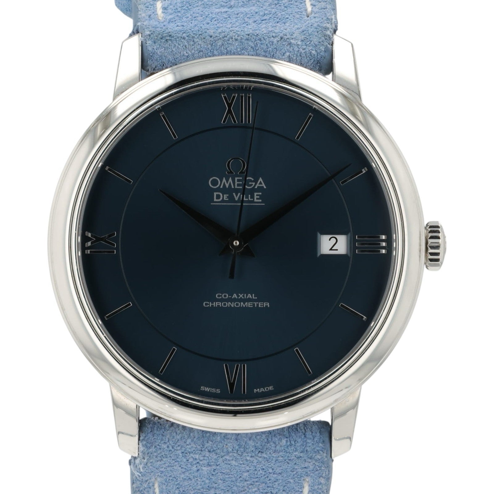 Omega Deville Blue Dial Stainless Steel 39.5mm Automatic 424.13.40.20.03.001
