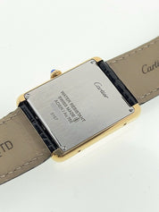 Cartier Tank Solo 18k Yellow Gold and Steel 27mm Quartz Unisex Watch 3167