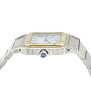 Cartier Santos Galbe White Dial Gold & Steel 41x29mm Automatic Mens Date 2961