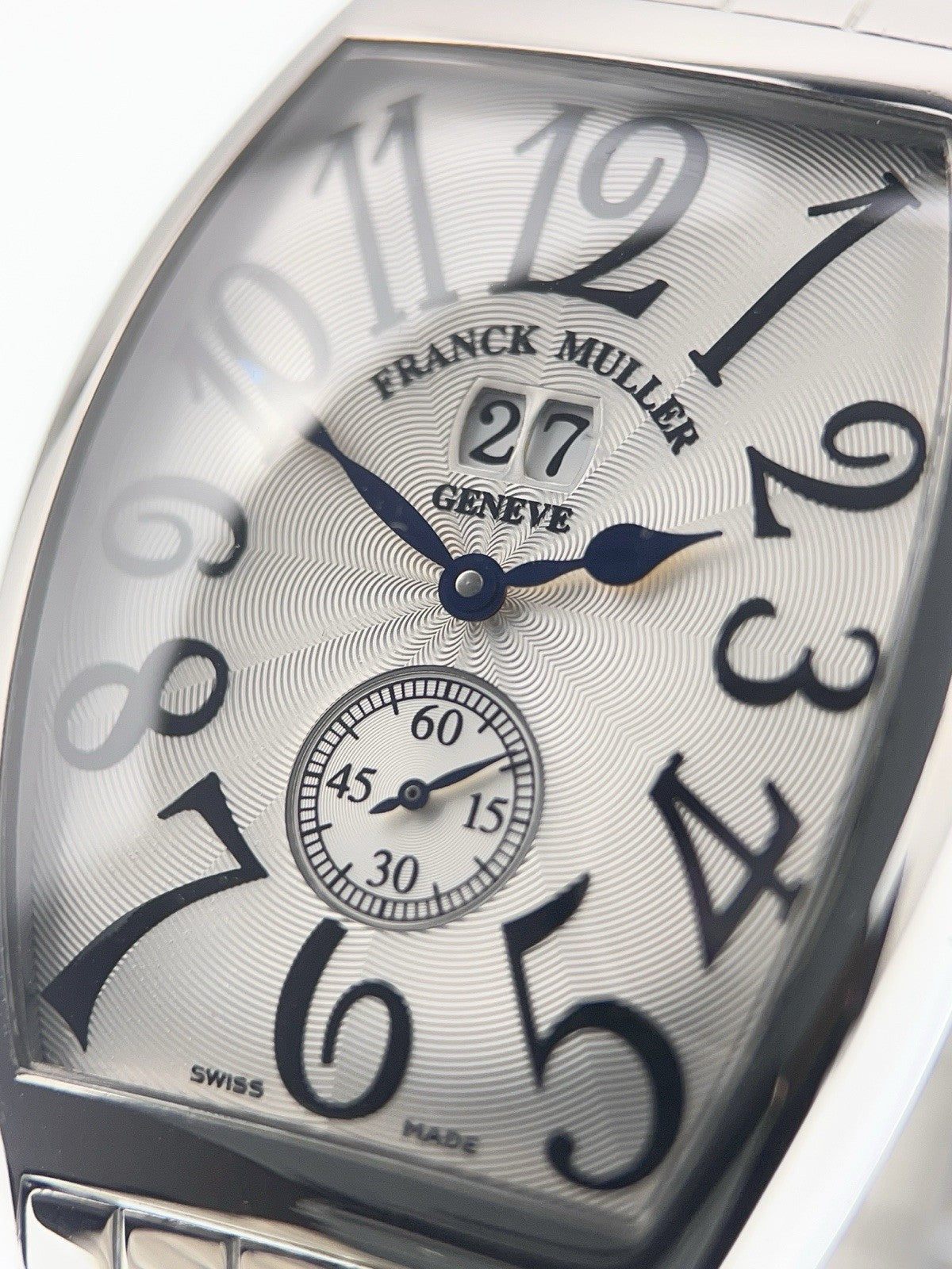 Franck Muller Tonneau Steel Silver Dial 34mm Automatic Men's Watch 6850S6GG
