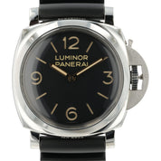 Panerai Luminor Black Dial Stainless Steel 47mm Manual Wind Mens Watch PAM00372