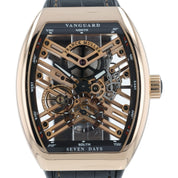 Franck Muller Vanguard 18k Rose Gold Skeleton Dial Manual Wind Men’s V45T 5NNR
