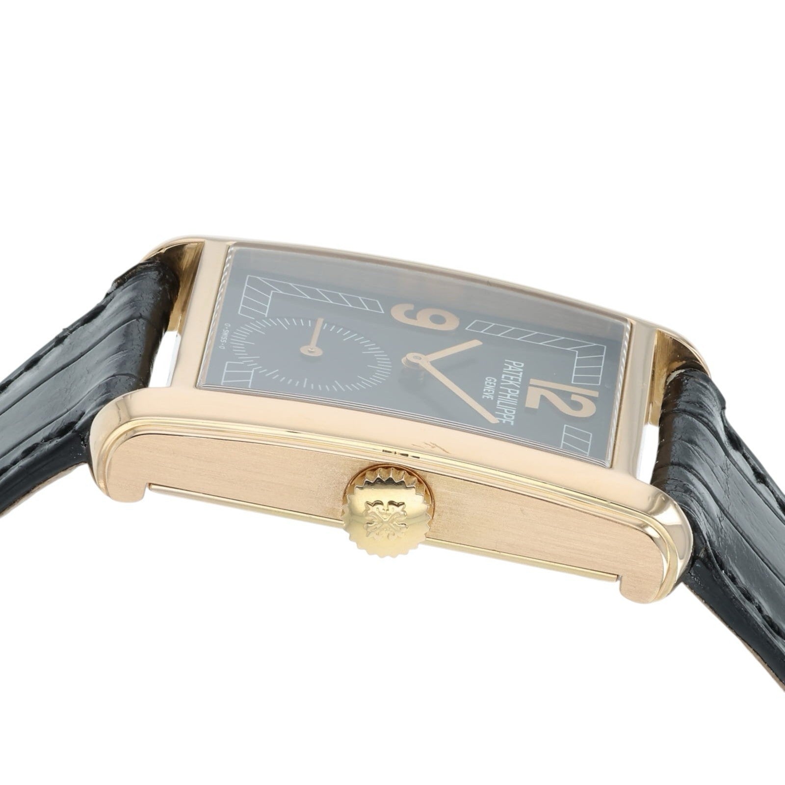 Patek Philipe Gondolo Black Dial 18k Rose Gold 35x28mm Manual Wind Men’s 5014
