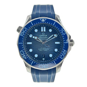 NEW Omega Seamaster Diver 300m Summer Blue Steel 42mm Automatic Men’s Watch