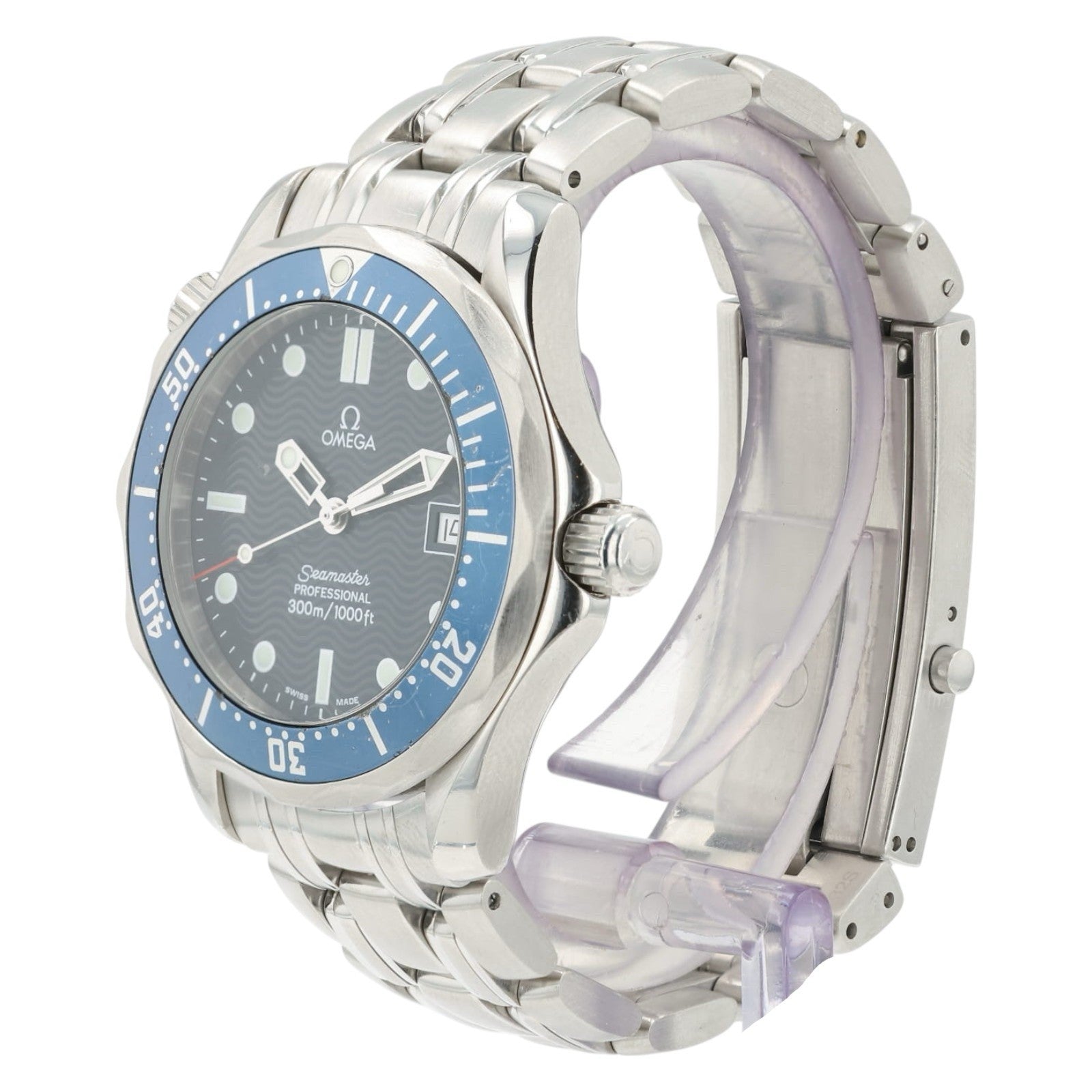 Omega Seamaster Blue Dial Stainless Steel 36mm Quartz Movement Mens 2562.80