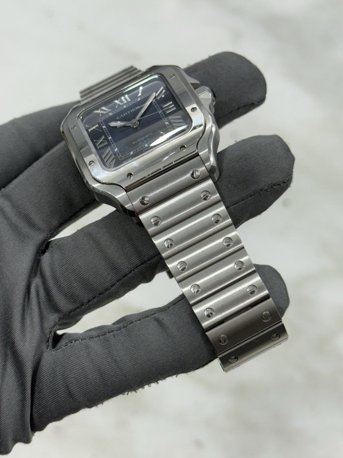 Cartier Santos De Cartier Large 40mm Stainless Steel Blue Dial WSSA0030