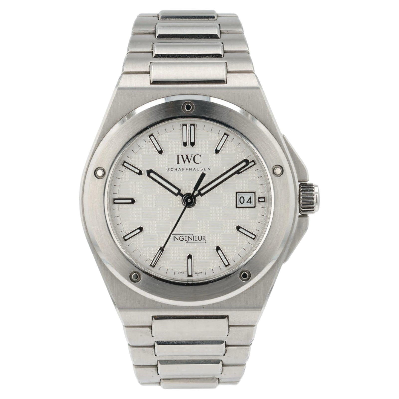 IWC Ingenieur Date White Dial Steel 40mm Automatic Men’s Watch IW328902