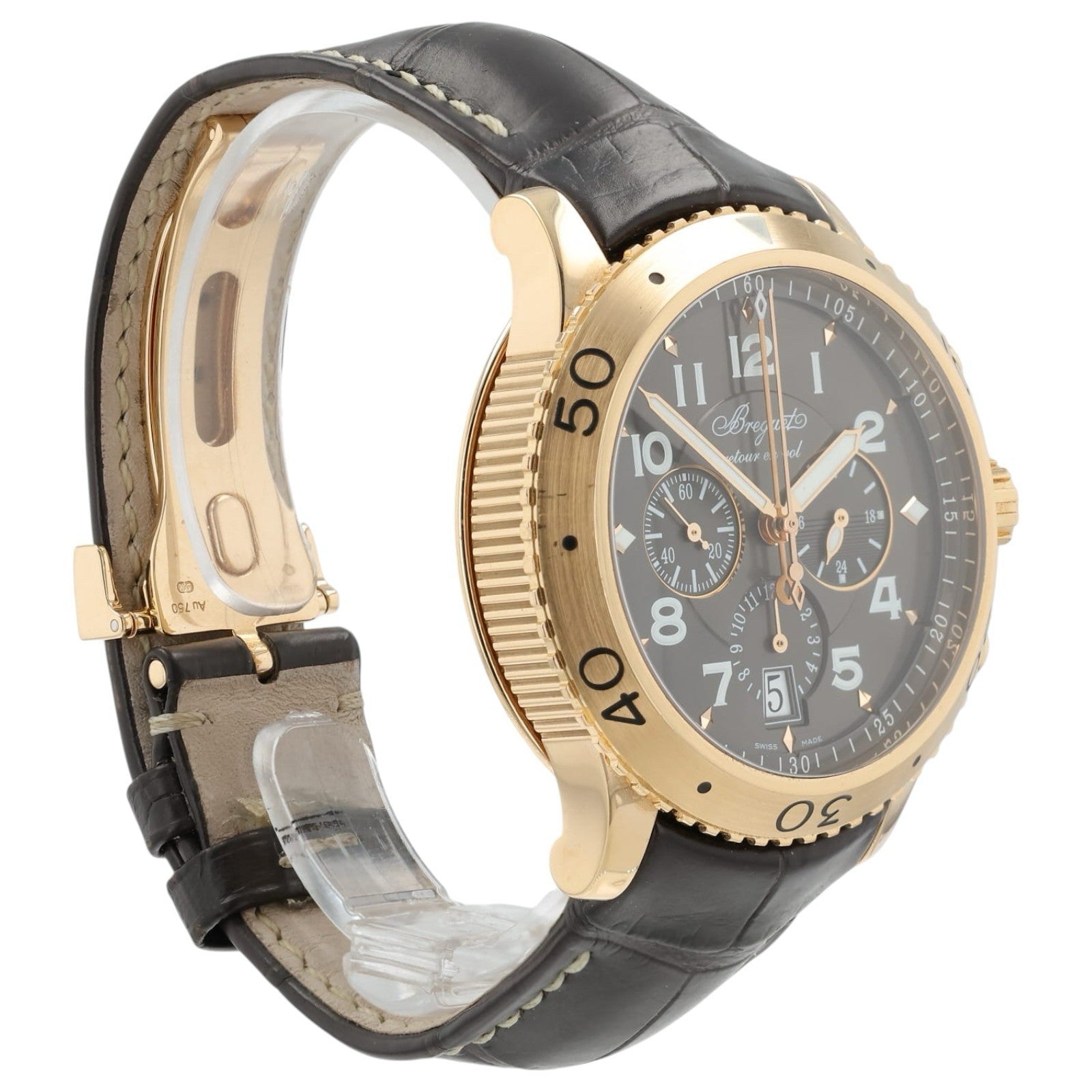 Breguet XXI Flyback Chrono Brown Dial 18k Rose Gold 42mm Automatic Men’s 3810