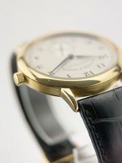 A. Lange & Sohne 18k Yellow Gold Silver Dial Manual Wind Men's Watch 206.021