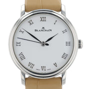 Blancpain Villeret Ultra Slim White Dial Steel  29mm Automatic Womens Watch 6104