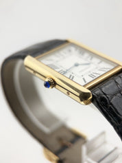 Cartier Tank Solo 18k Yellow Gold and Steel 27mm Quartz Men's Watch 2742