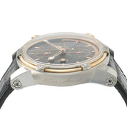 Louis Moinet Geograph Black Dial Steel and Rose Gold 45.5mm Automatic Mens Watch