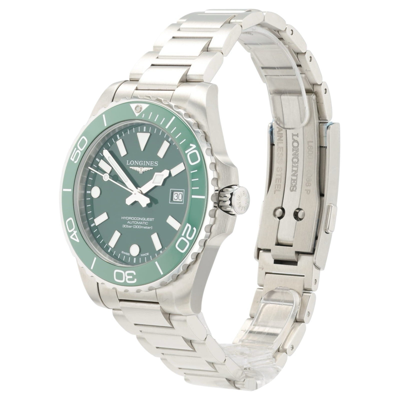 Longines Hydroconquest Green Dial Stainless Steel 42mm Automatic Men’s L3.788.4