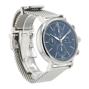 IWC Portofino Chronograph Steel Black Dial 42mm Automatic Mens Watch IW391010