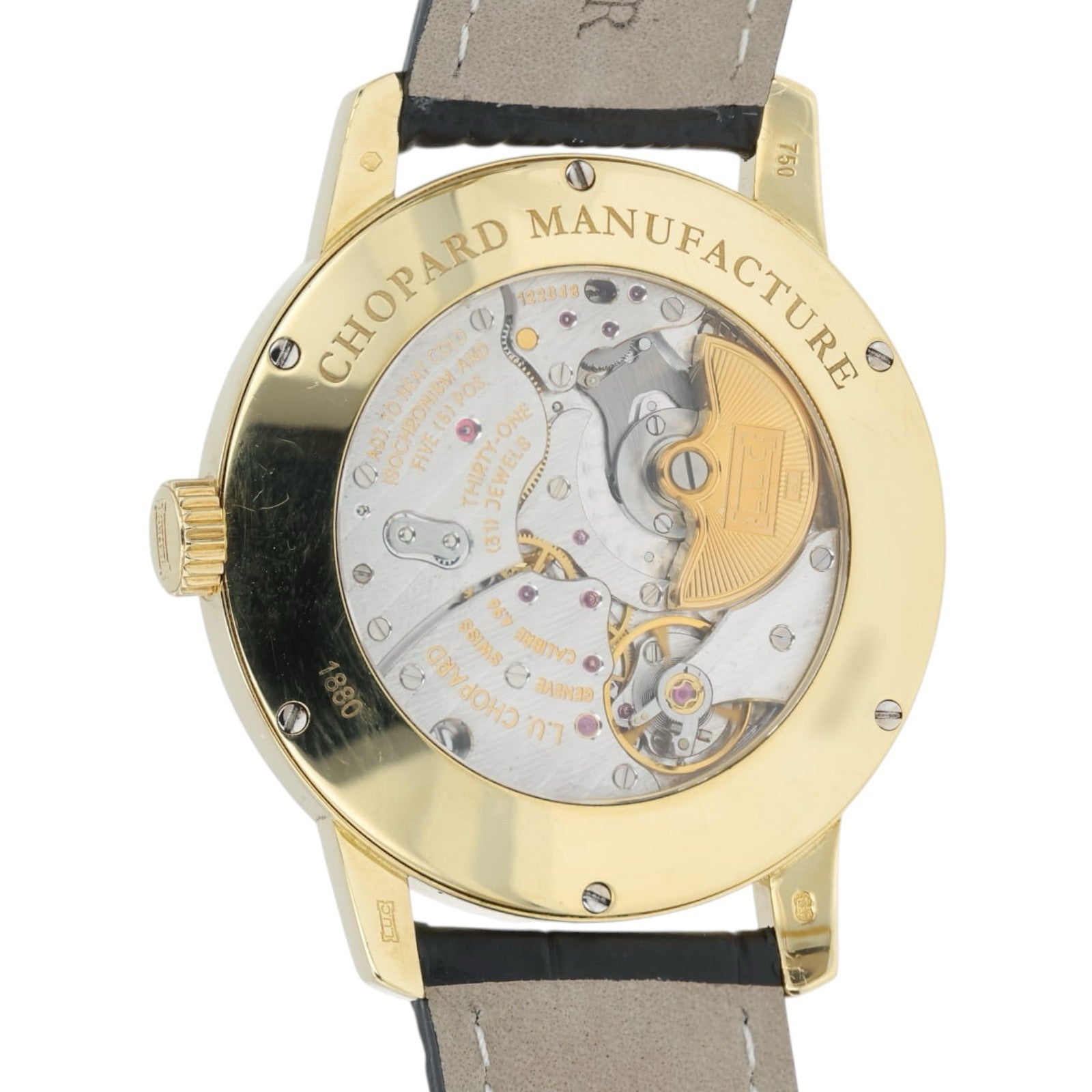 Chopard L.U.C. Silver Dial 18k Yellow Gold 39mm Automatic Men’s Watch 1880