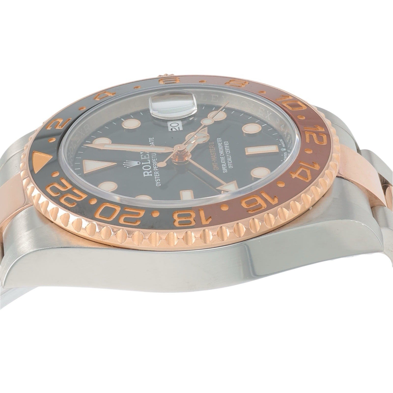 Rolex GMT-Master II Rose Gold & Steel Black Dial 40mm Automatic Men’s 126711CHNR