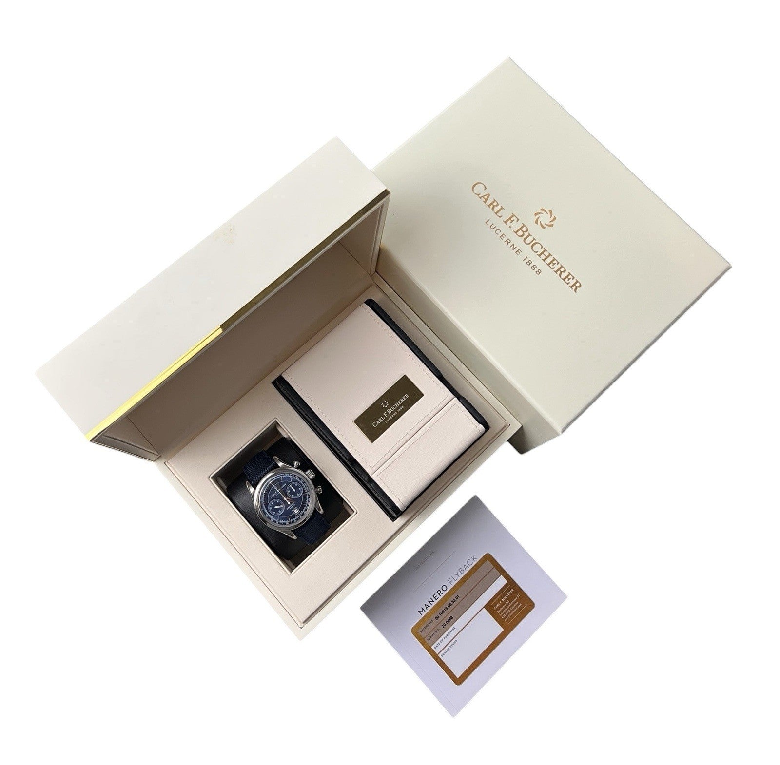 Carl F Bucherer Blue Dial Stainless Steel 43mm Automatic Men’s Watch 10919.08