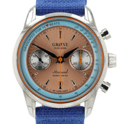 Grone Manueel Moment Meter Copper Dial Stainless Steel 39mm Manual Wind Mens