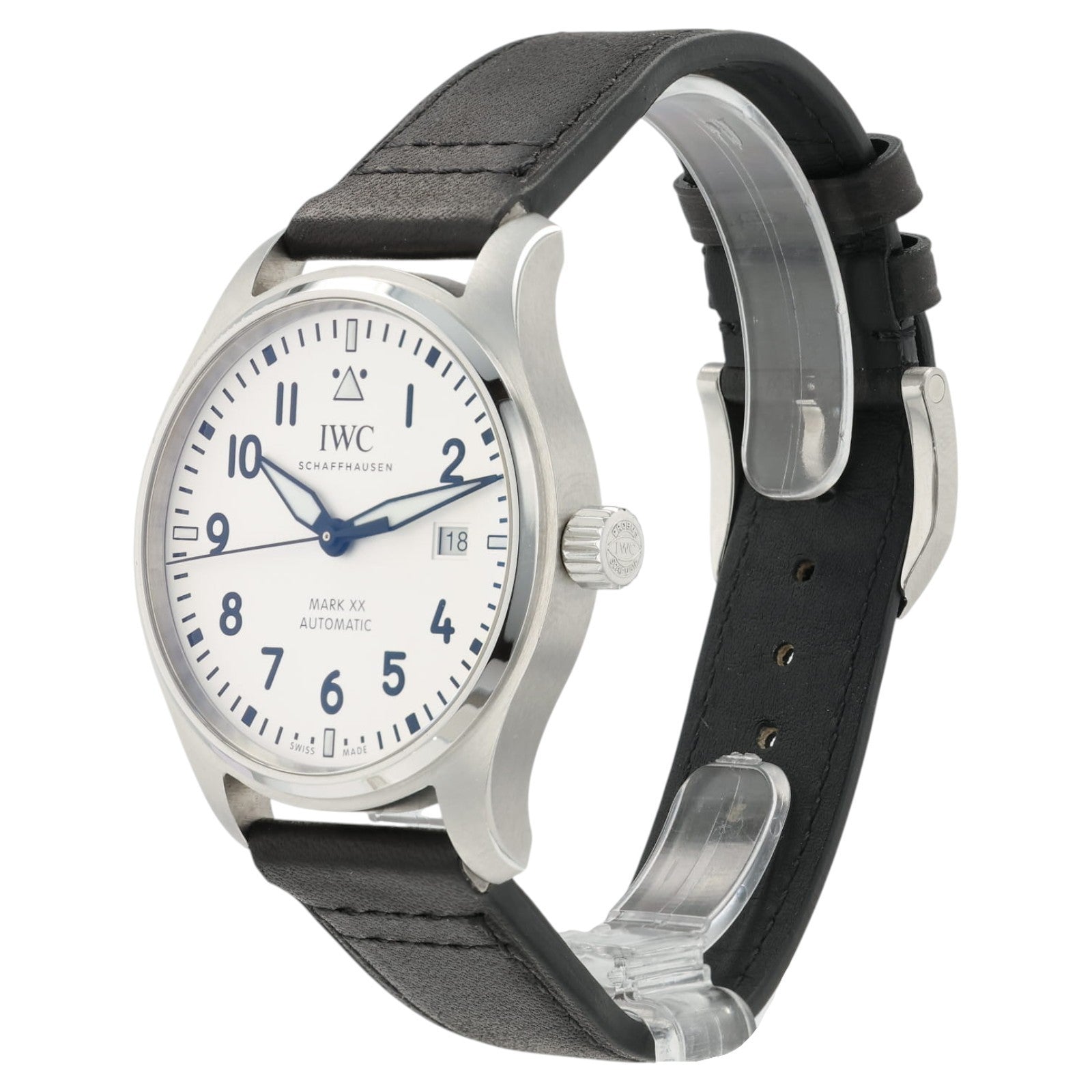 IWC Mark XX White Dial Stainless Steel 40mm Automatic Mens Watch IW328207
