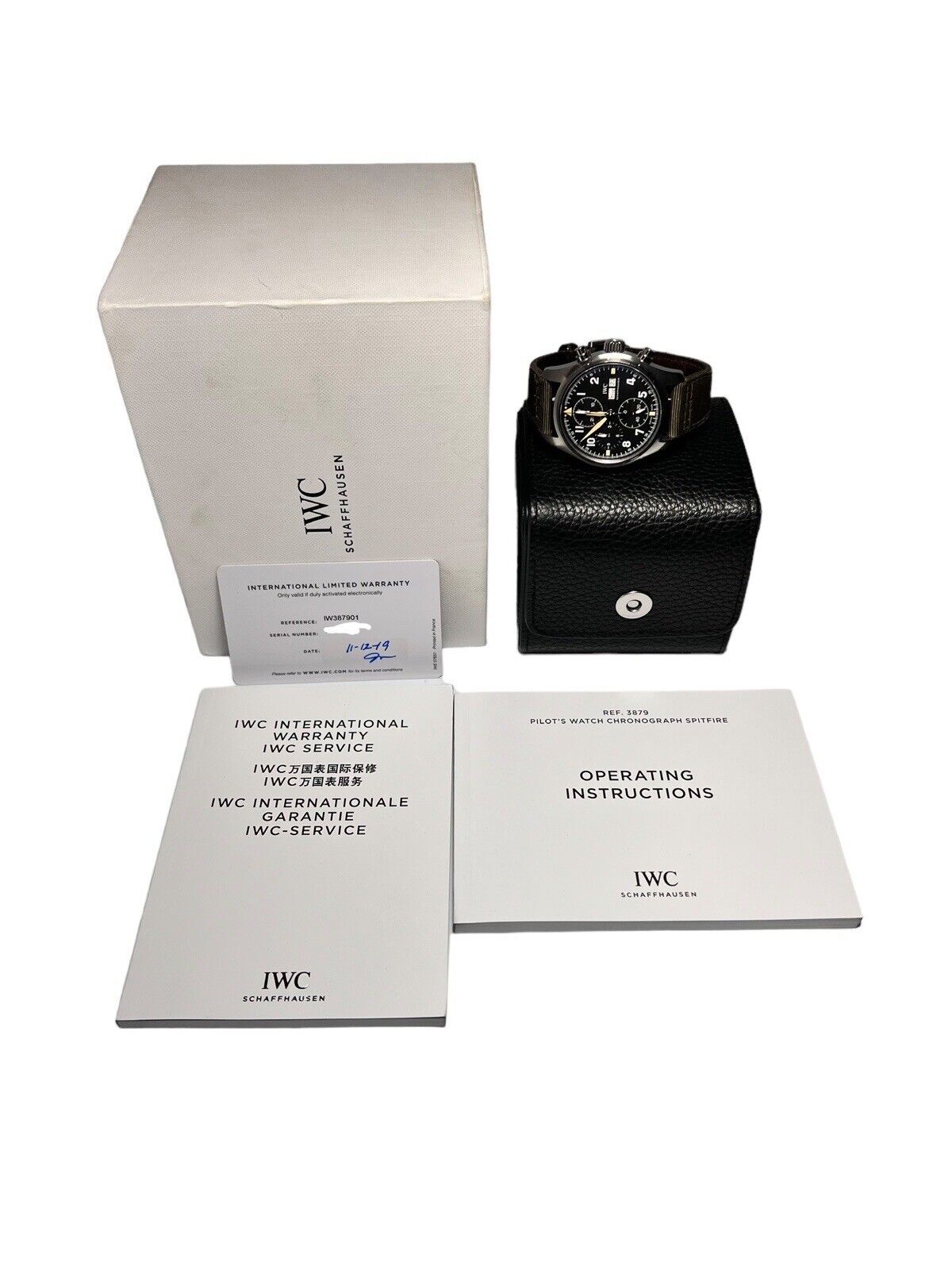 2019 IWC Pilot Spitfire Chronograph IW387901 Men's Watch Stainless Steel  - B/P