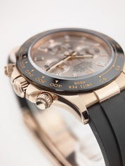 Rolex Daytona 18k Rose Gold Baguette Pink Dial 40mm Automatic Men's 116515LN